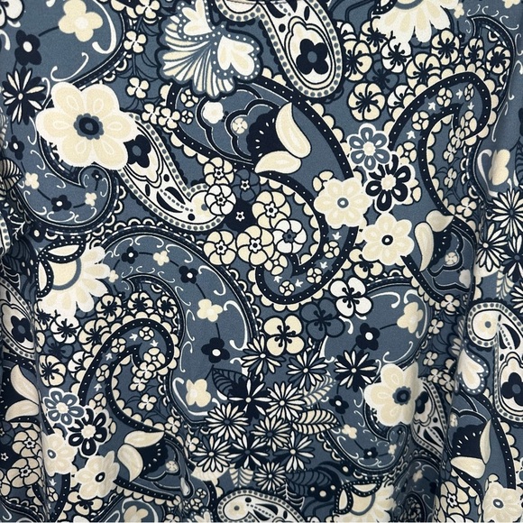 Anybody Women’s 2-Piece Pajama Set Blue Paisley Tank Top (XL)Matching Pants (L) - Picture 2 of 8